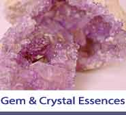 Crystal & Gem Essences Section