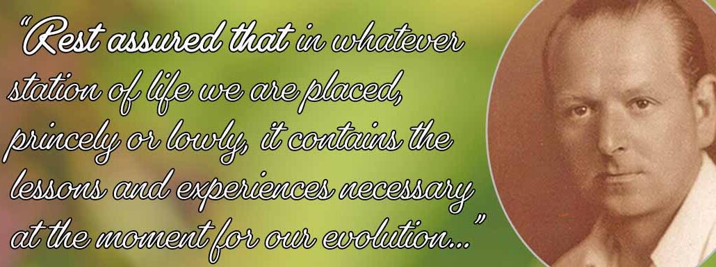 Picture of Dr Edward Bach with text from one of his quotes